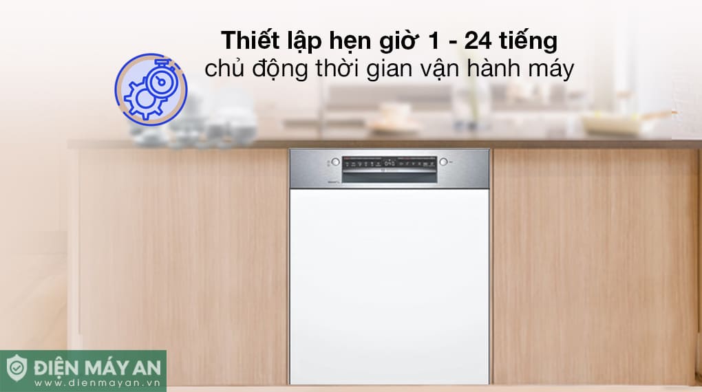 Máy rửa bát bán âm Bosch Serie 4 SMI4HCS48E